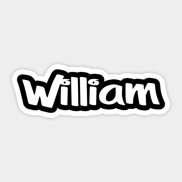 William Sticker by ProjectX23Red